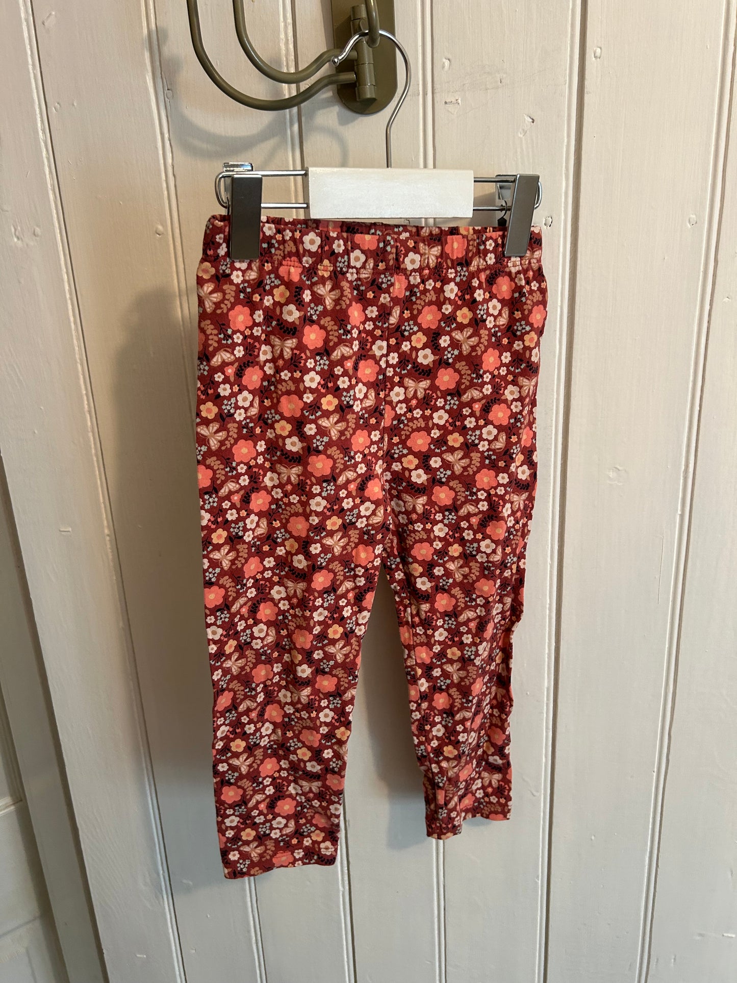 George 6/12m pink flower leggings