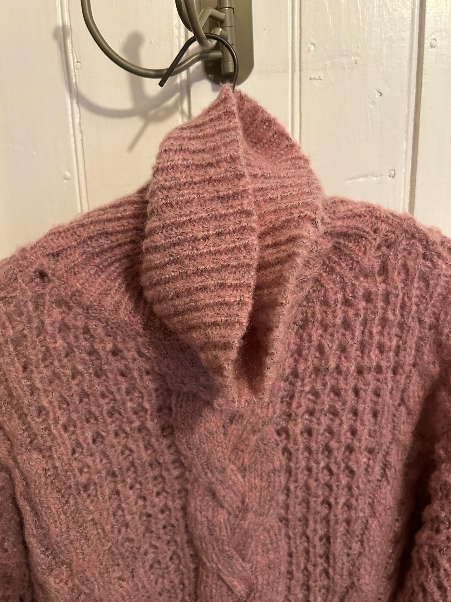 Gentle fawn xs pink knit turtleneck sweater