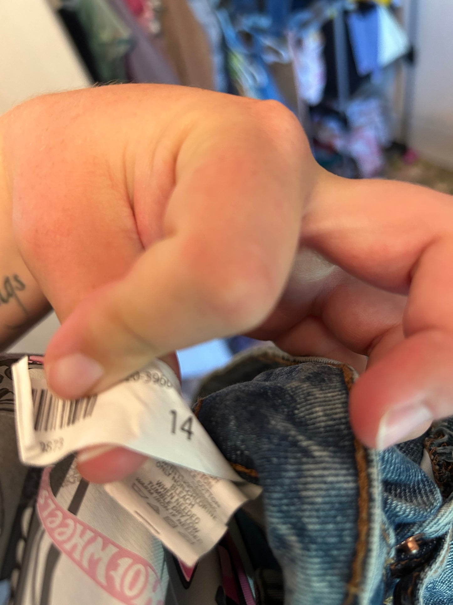 Aeropostale 14 light wash distressed 90 baggy shorts