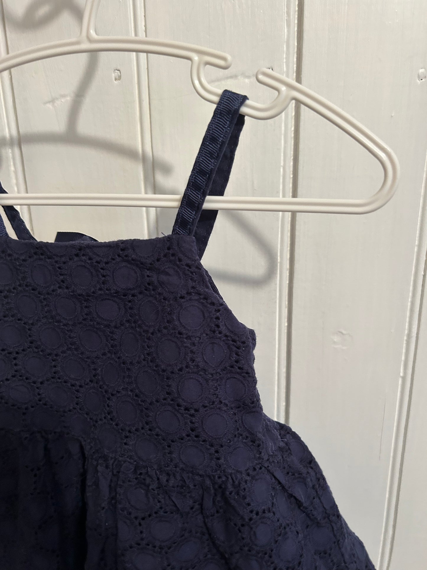 Maggie & Zoe 12m navy lace open back dress