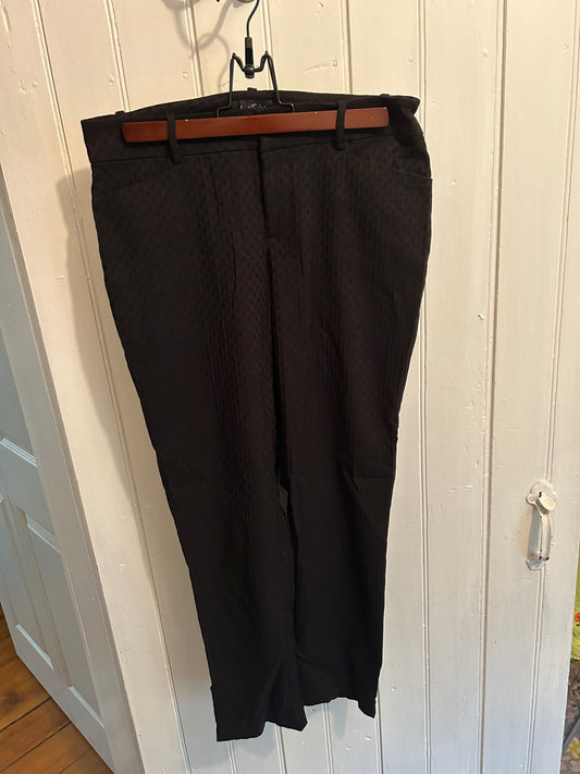 Lord & Taylor 4 black textured dress pants