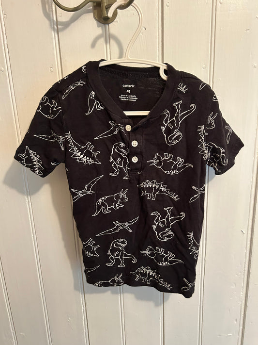 Carters 4t black Dino tshirt