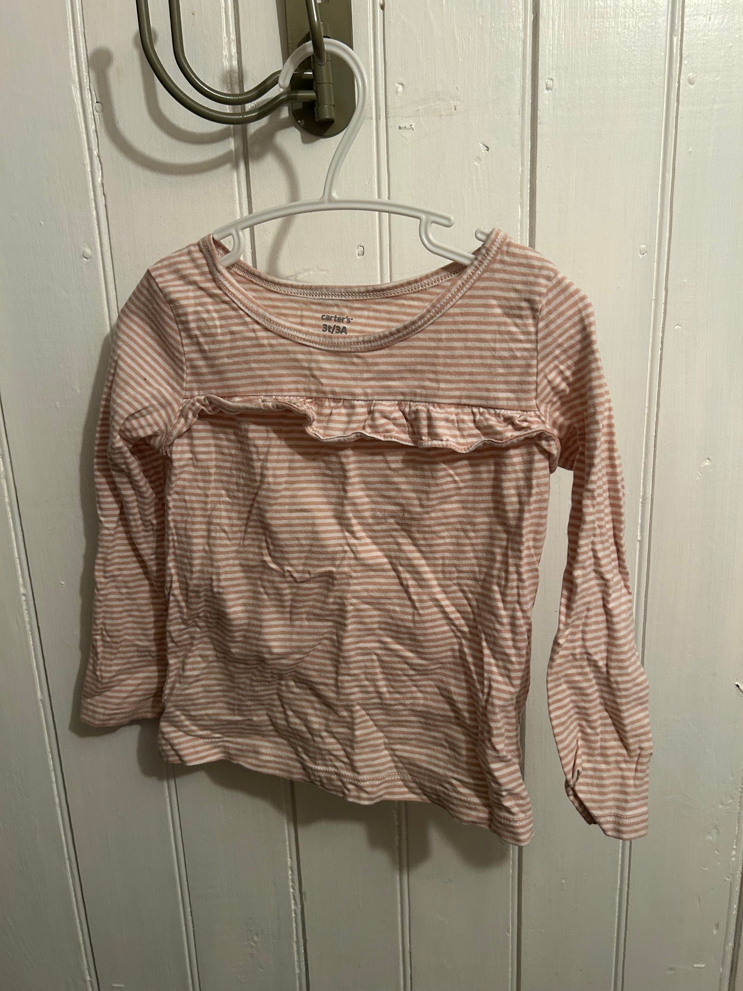 Carters 3t pink striped top