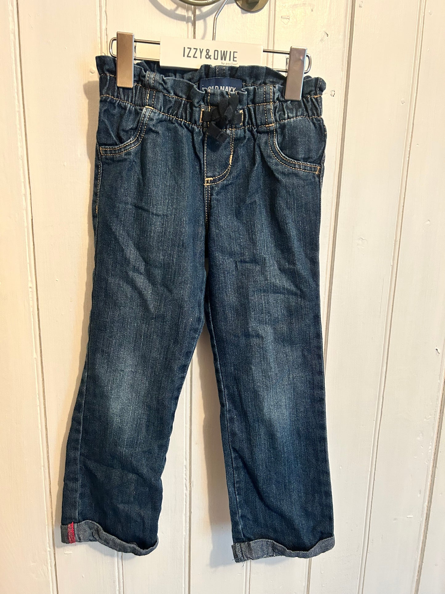 Old navy 4t ruffle waist cuffed jeans