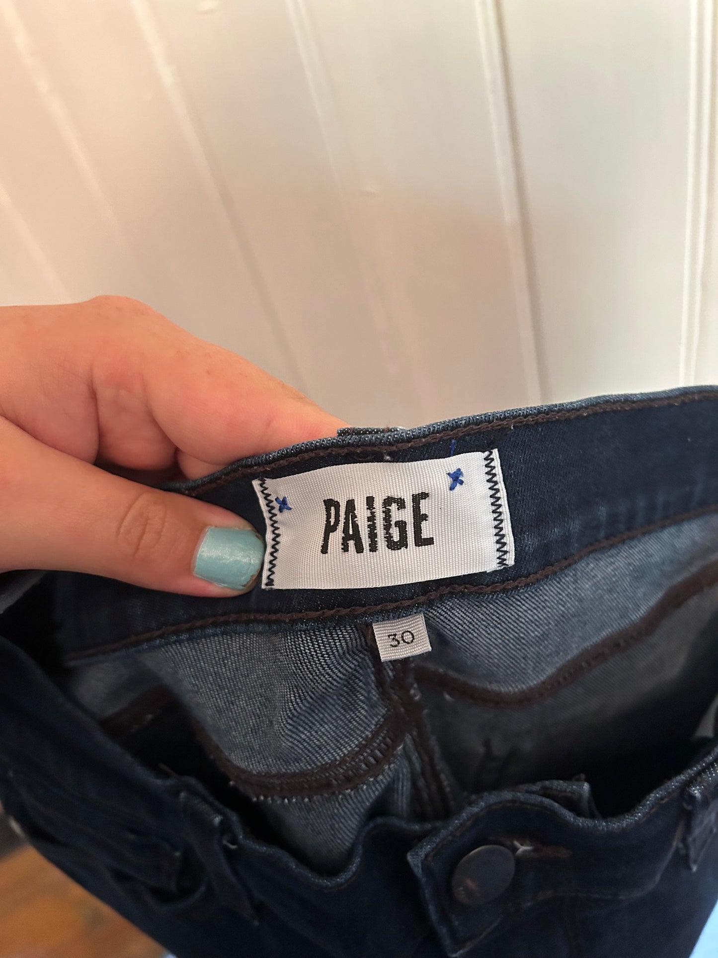 Paige denim 30 dark wash skinny jeans