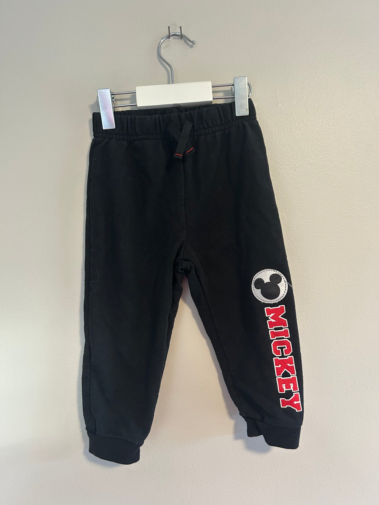 Disney 12/18m black Mickey joggers
