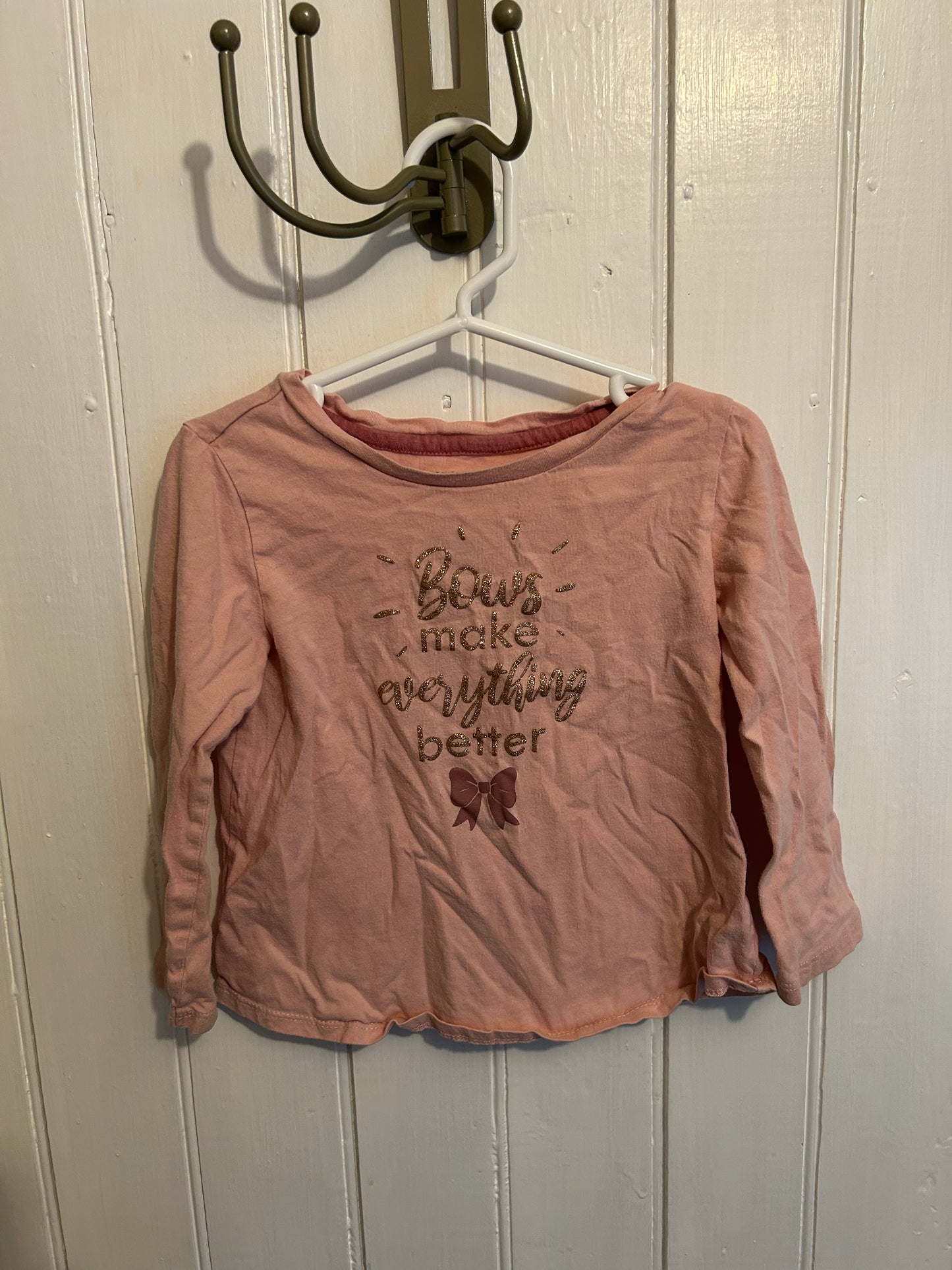 George 4t pink bow top