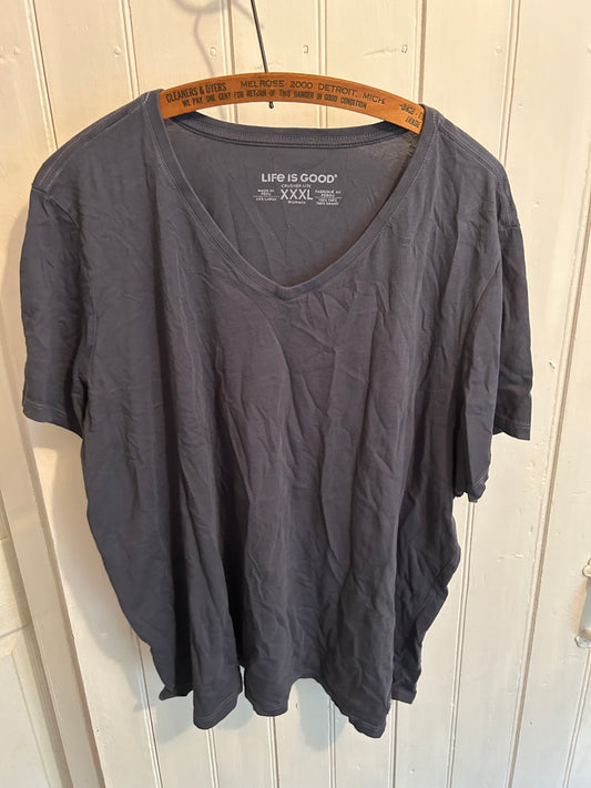 Life is good xxxl black tshirt