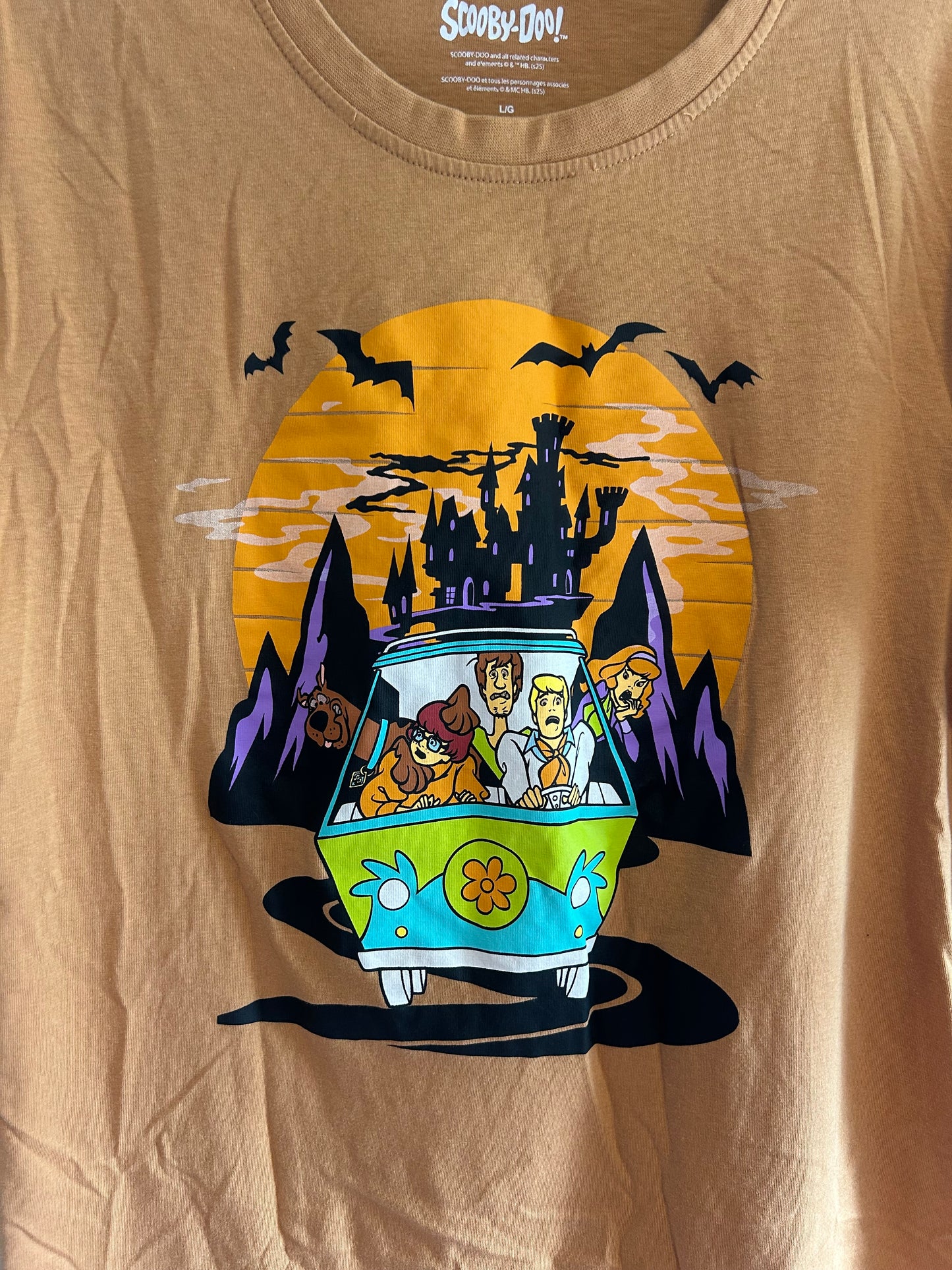 Scooby doo women’s large brown graphic T-shirt