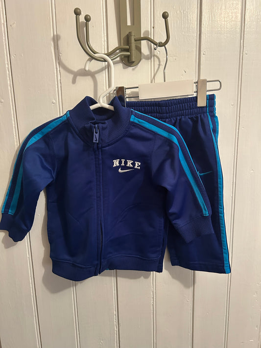 Nike 6/9m blue 2pc sweat set
