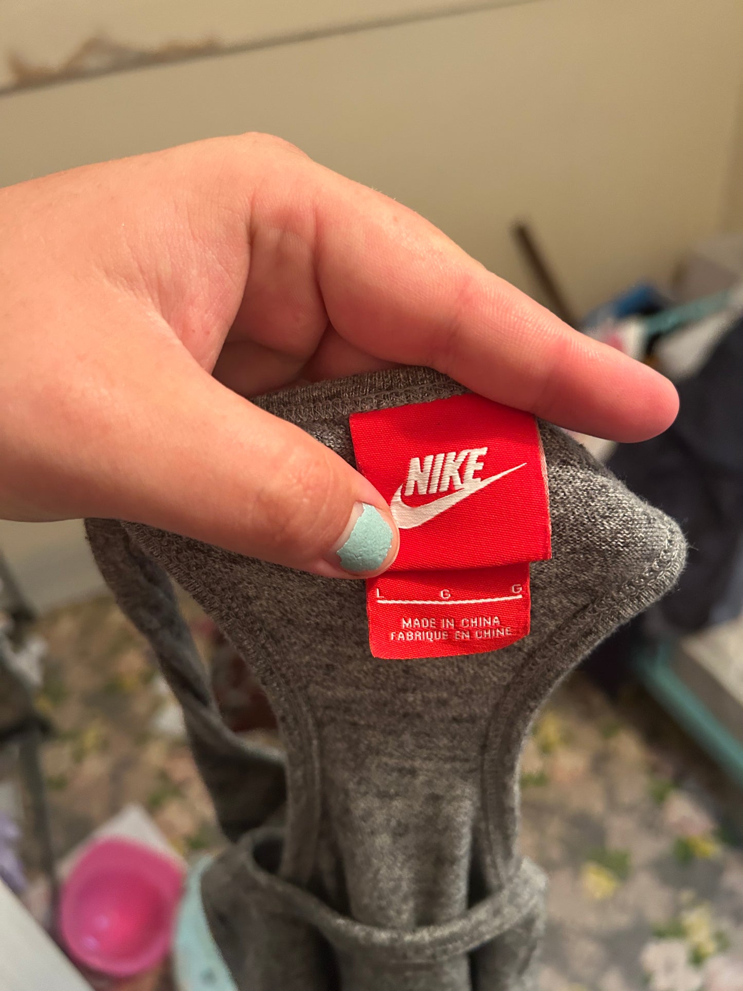 Nike large grey tank top