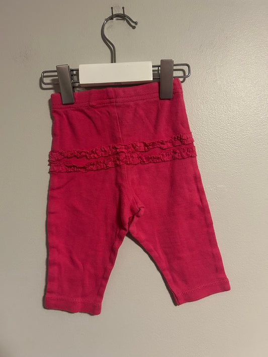 Gerber 0/3m pink ruffle bum leggings