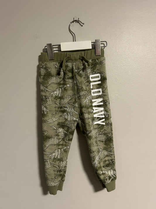 Old navy 18/24m green Dino joggers