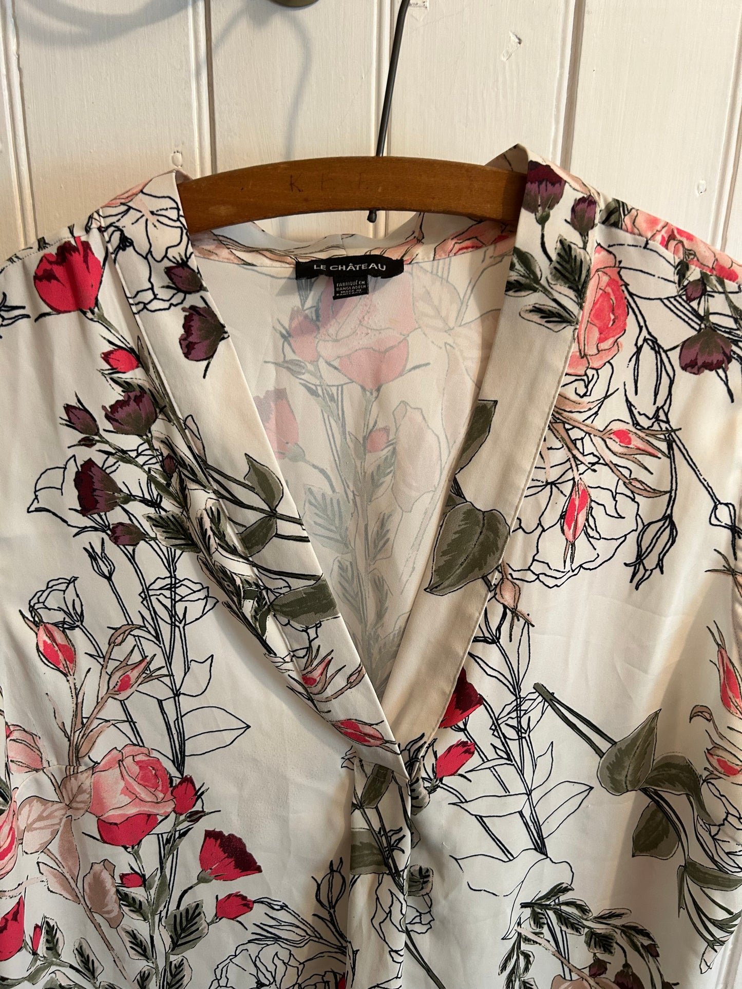 Le château Xxl floral tank blouse