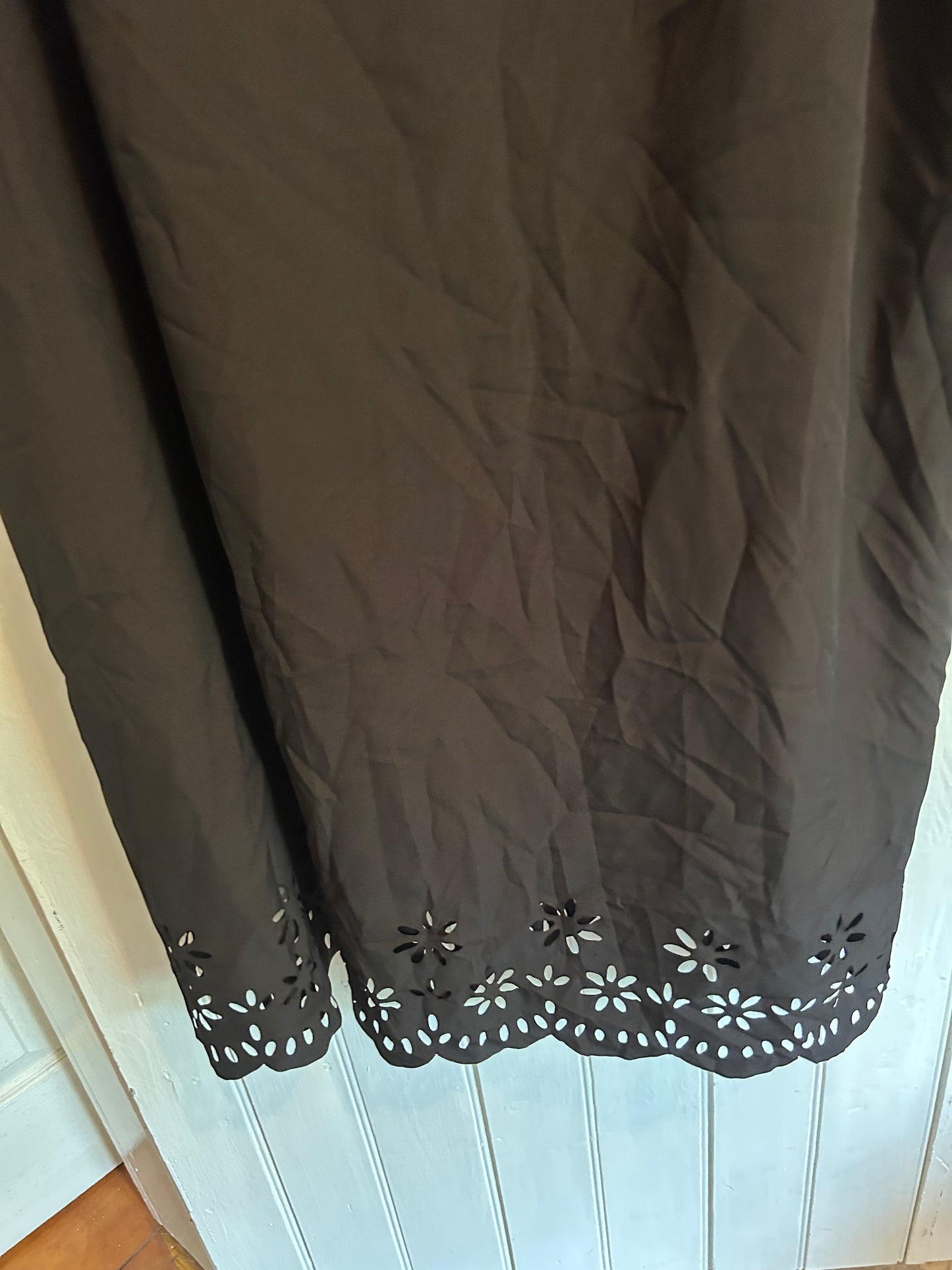 Shein 2x black cutout floral dress