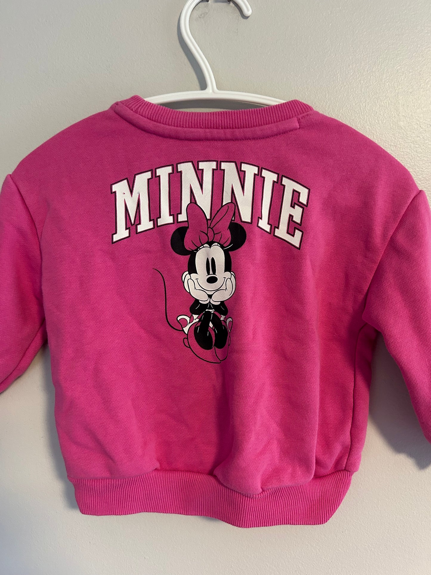 Gap 6/12m pink Minnie sweatshirt