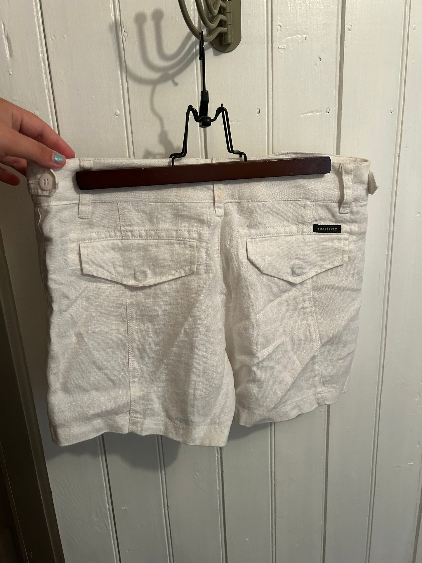 NEW Sanctuary 29 white linen shorts