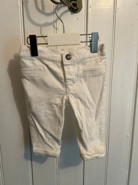 Carters 3m white ribbed jeans