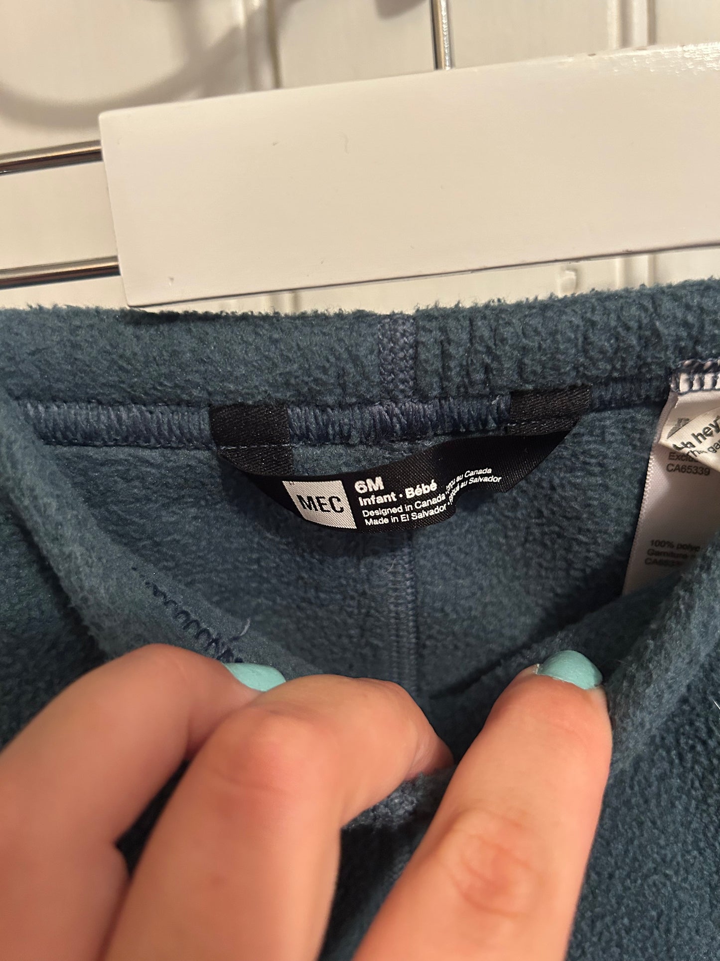 MEC 6m blue fleece pants