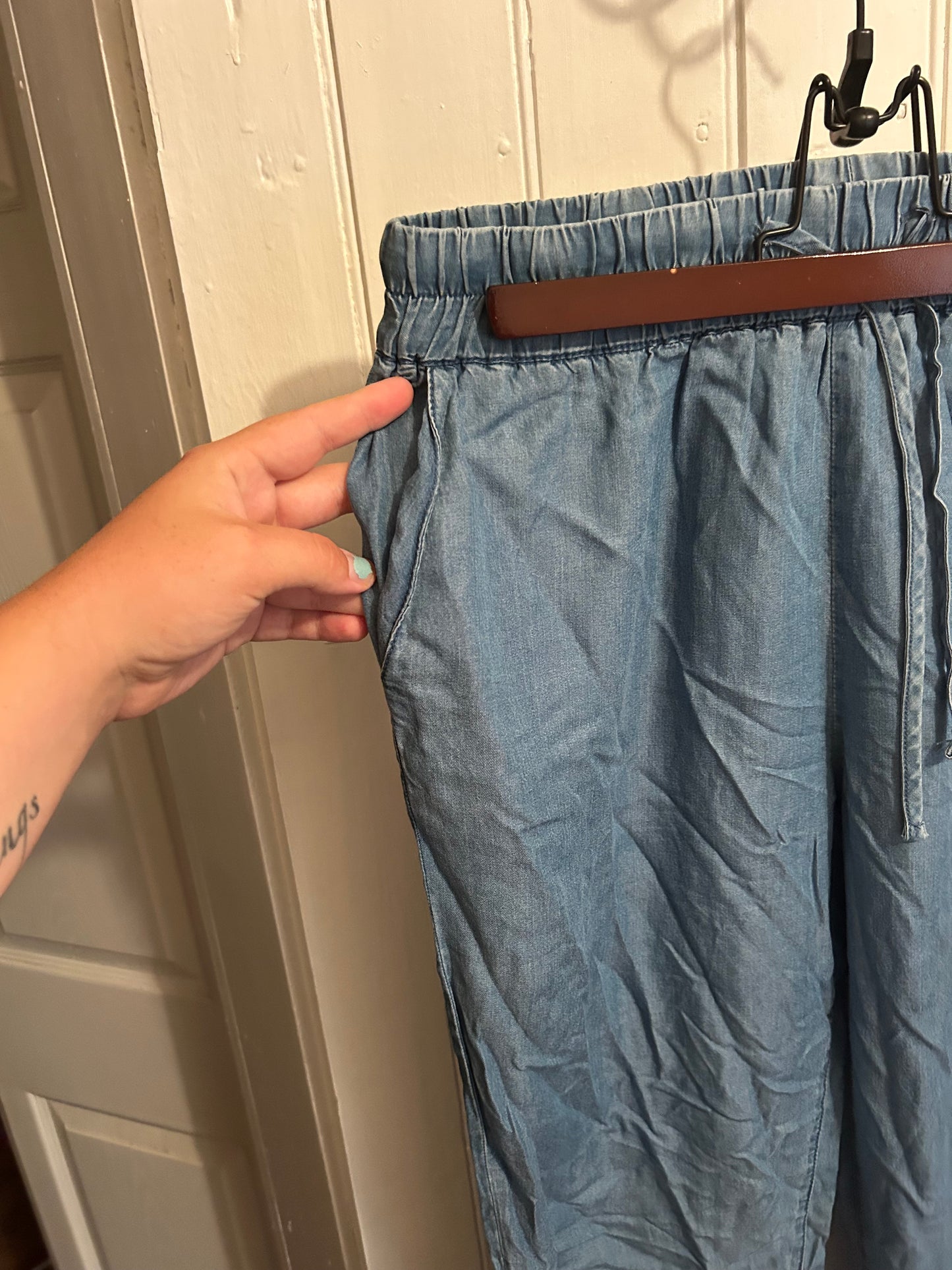 Harlow medium denim looking joggers