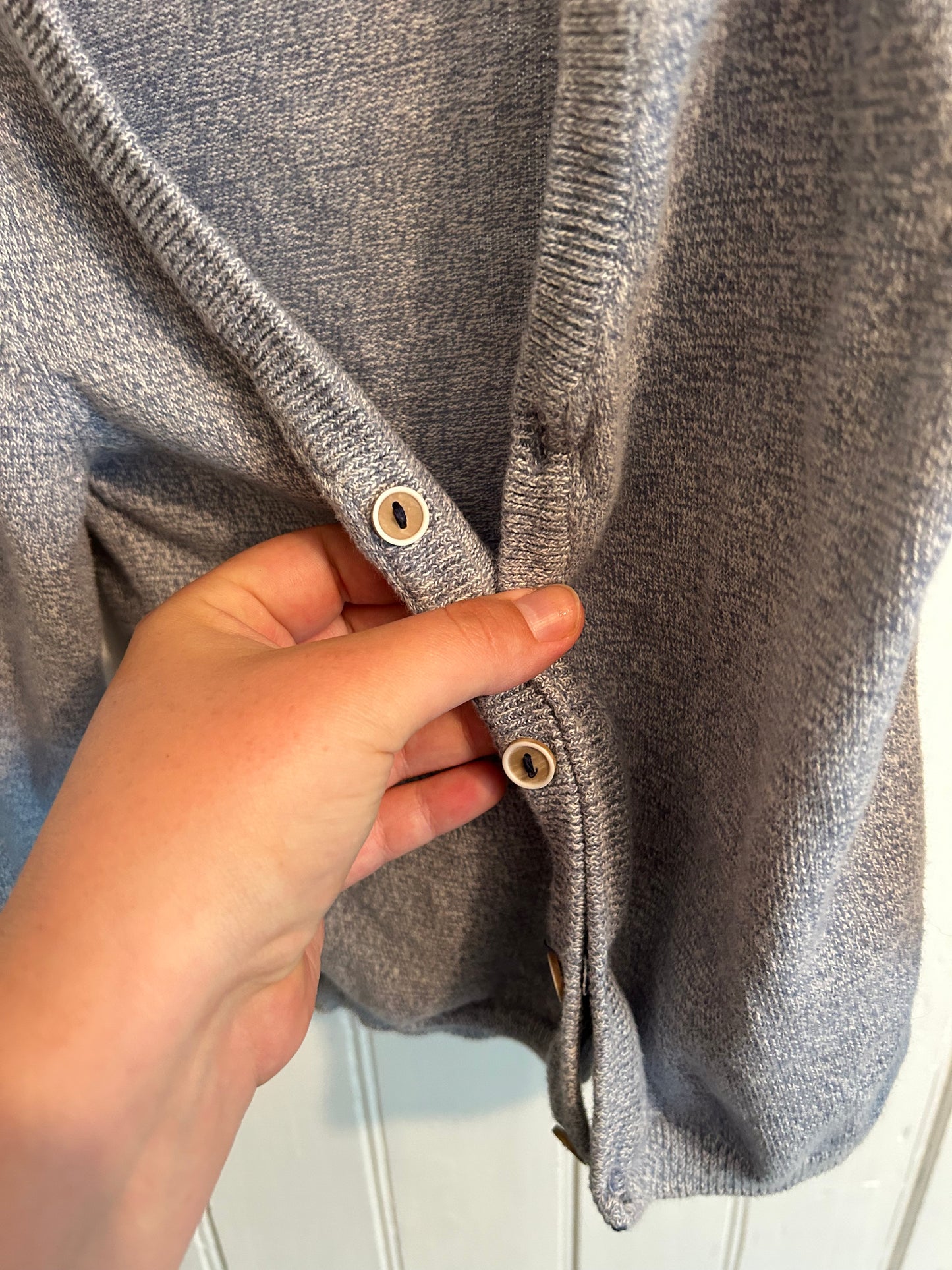 H&M 9/12m blue cardigan