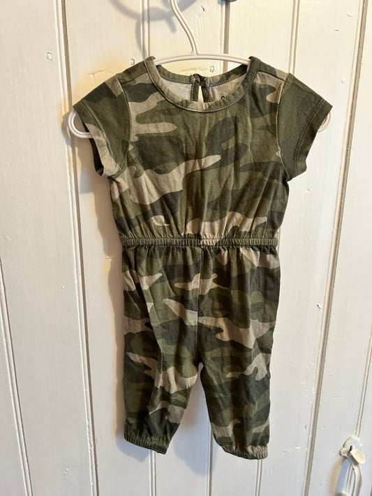 Old navy 3/6m camo romper