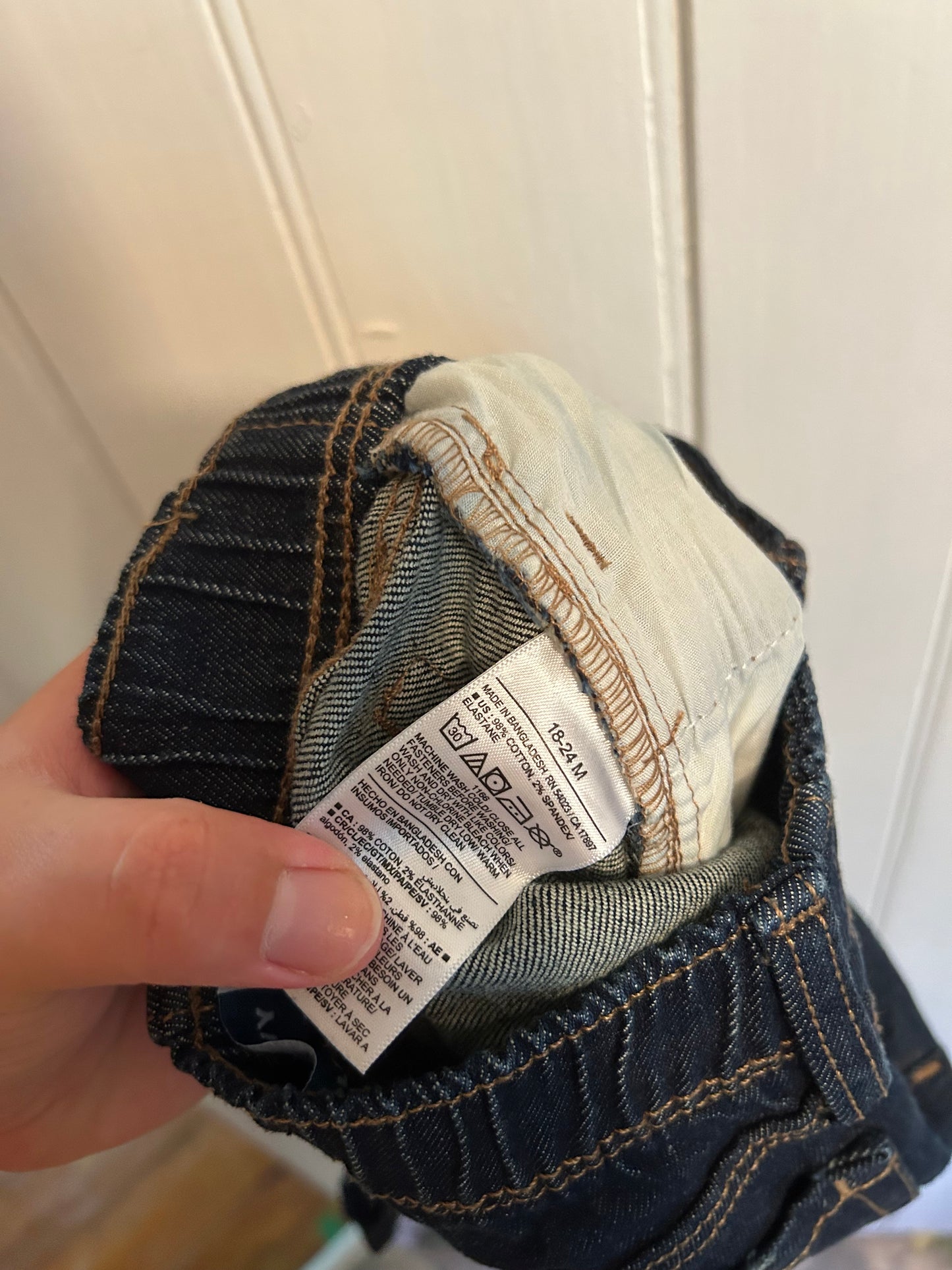 Old navy 18/24m dark wash skinny jeans