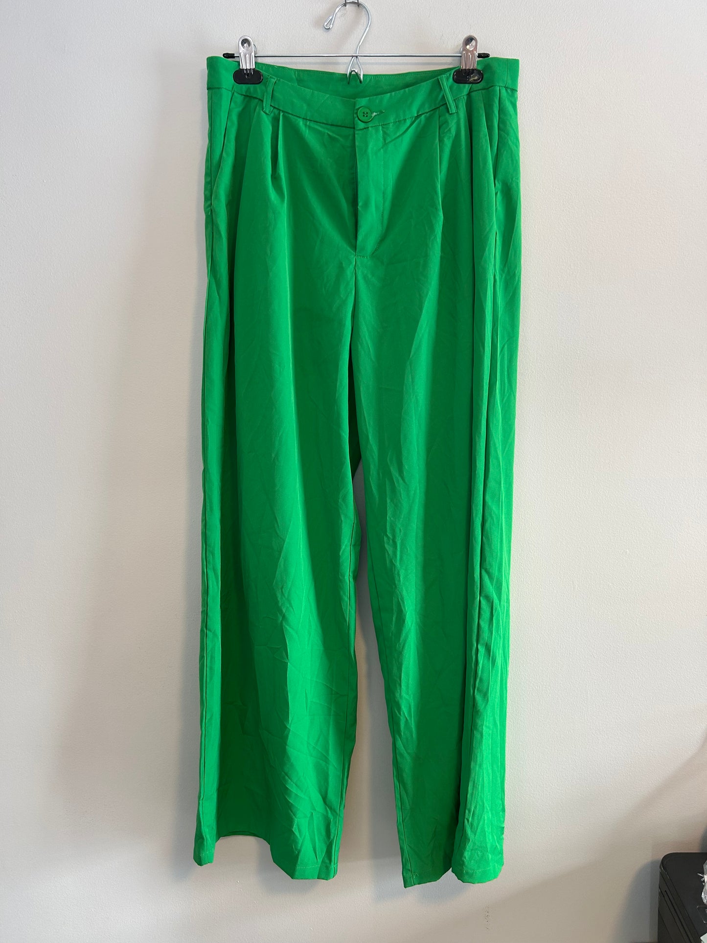 SHEIN xl green wide leg pants