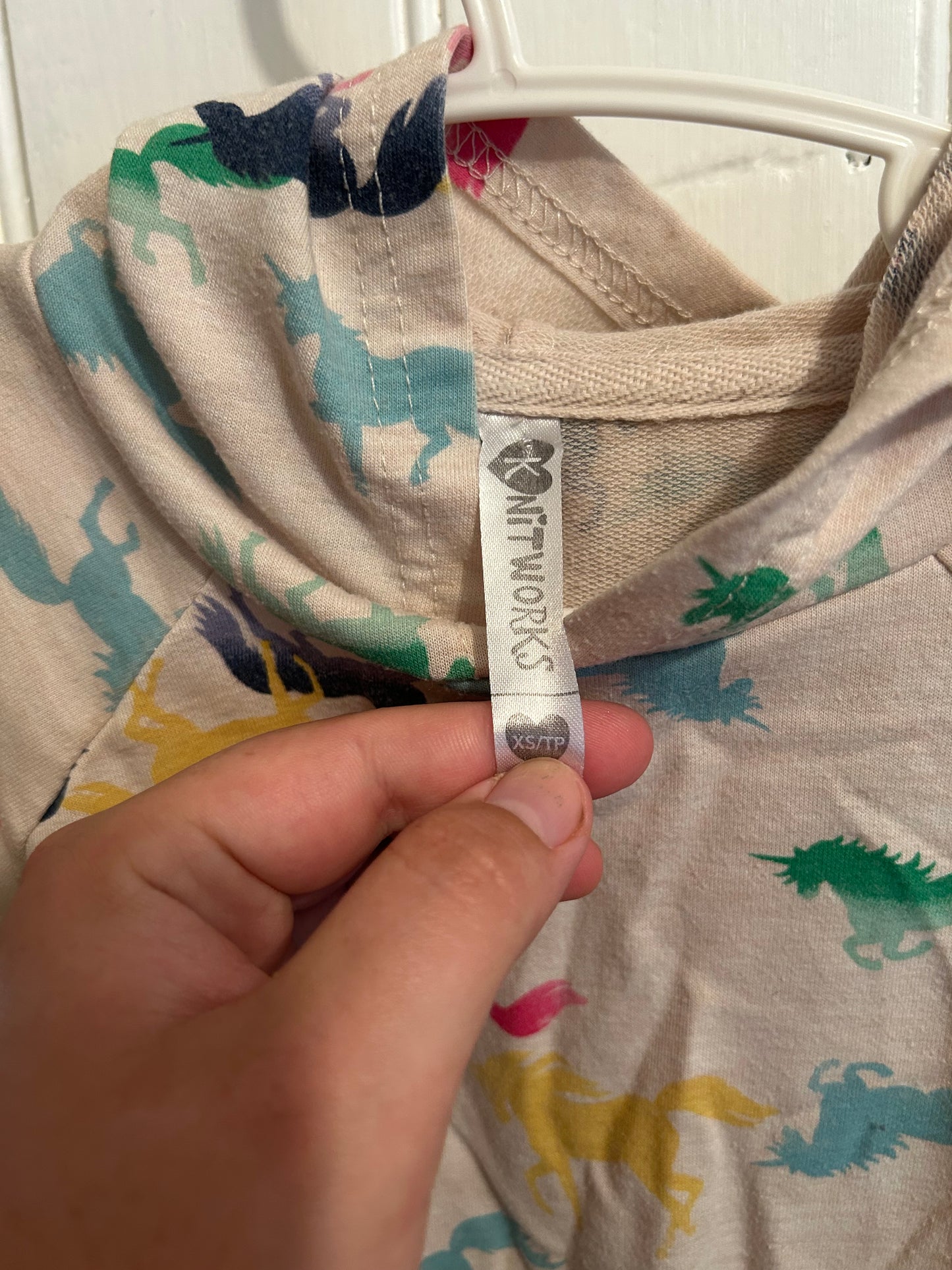 Knit works youth xs horse hoodie