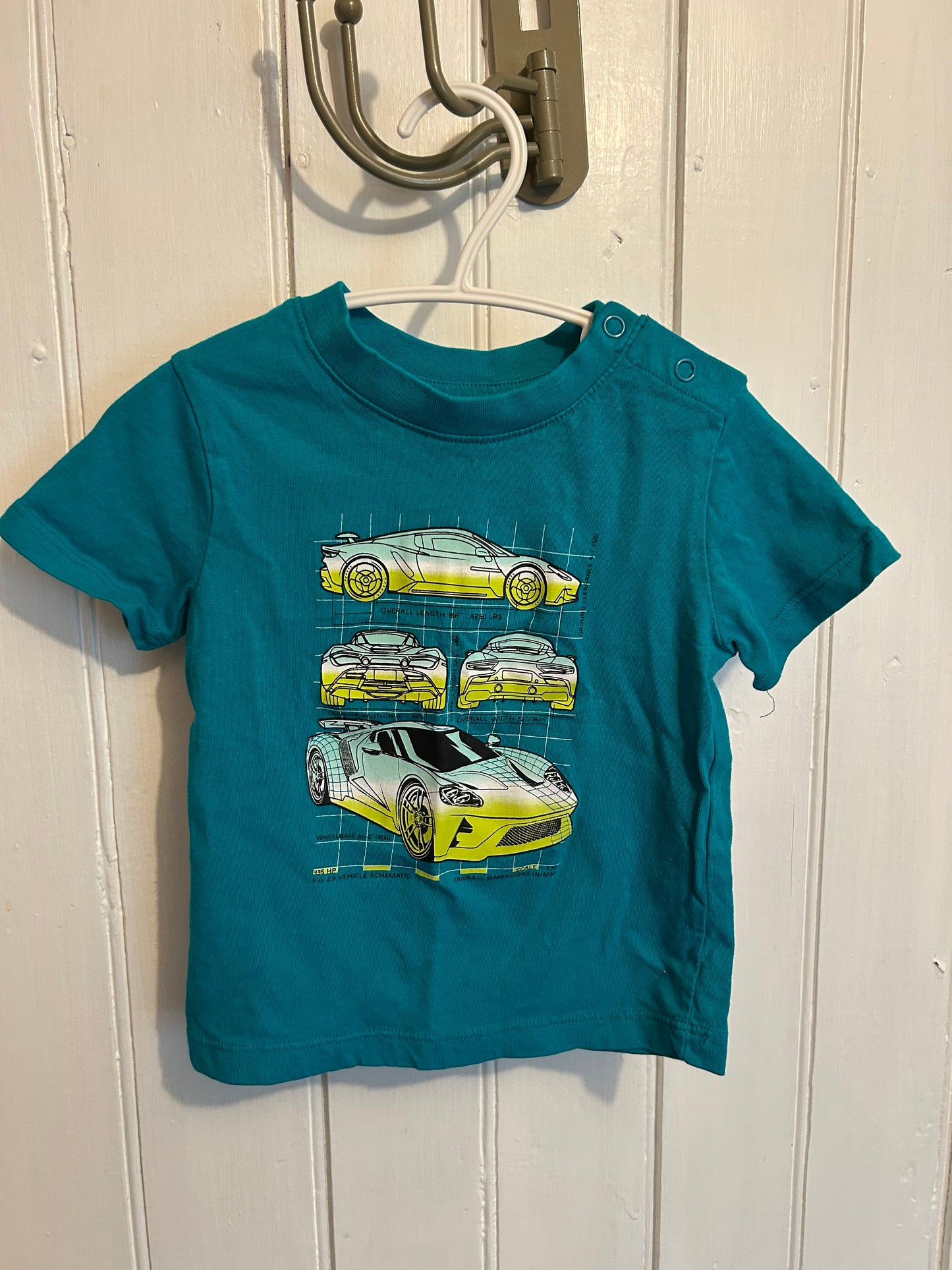 Monkey bars 18m blue & green car Tshirt