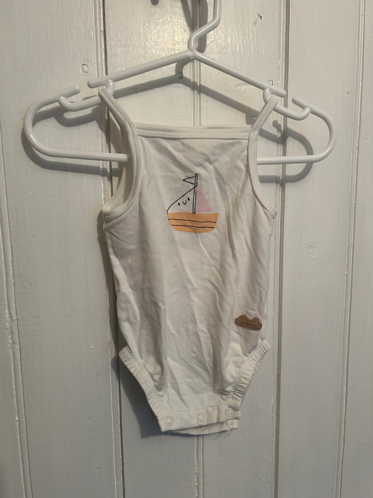 Souris mini 3/6m sail boat onesie