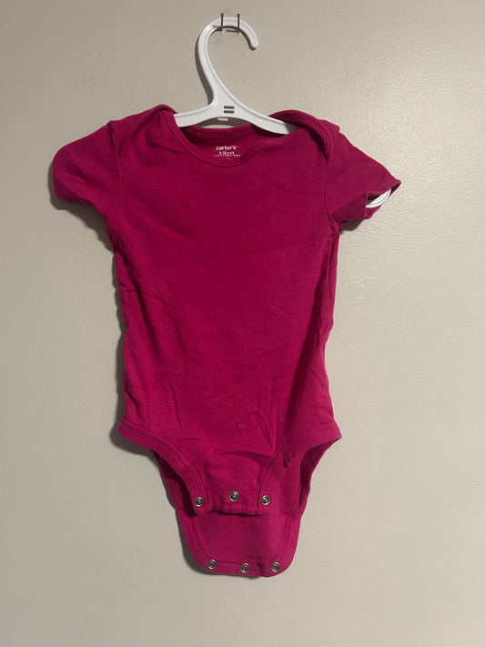 Carters 12m pink short sleeve onesie