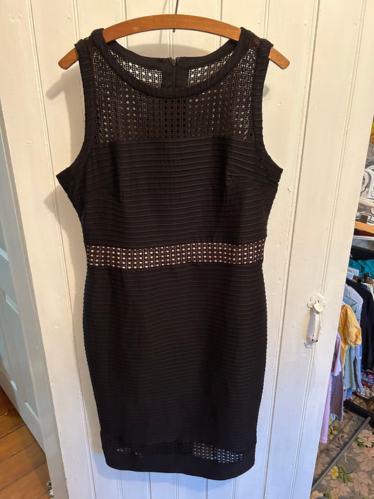 Maggy London by Melanie Lyne 14 black circle cutout dress