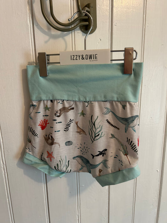 Handmade 3t ocean animals bummies