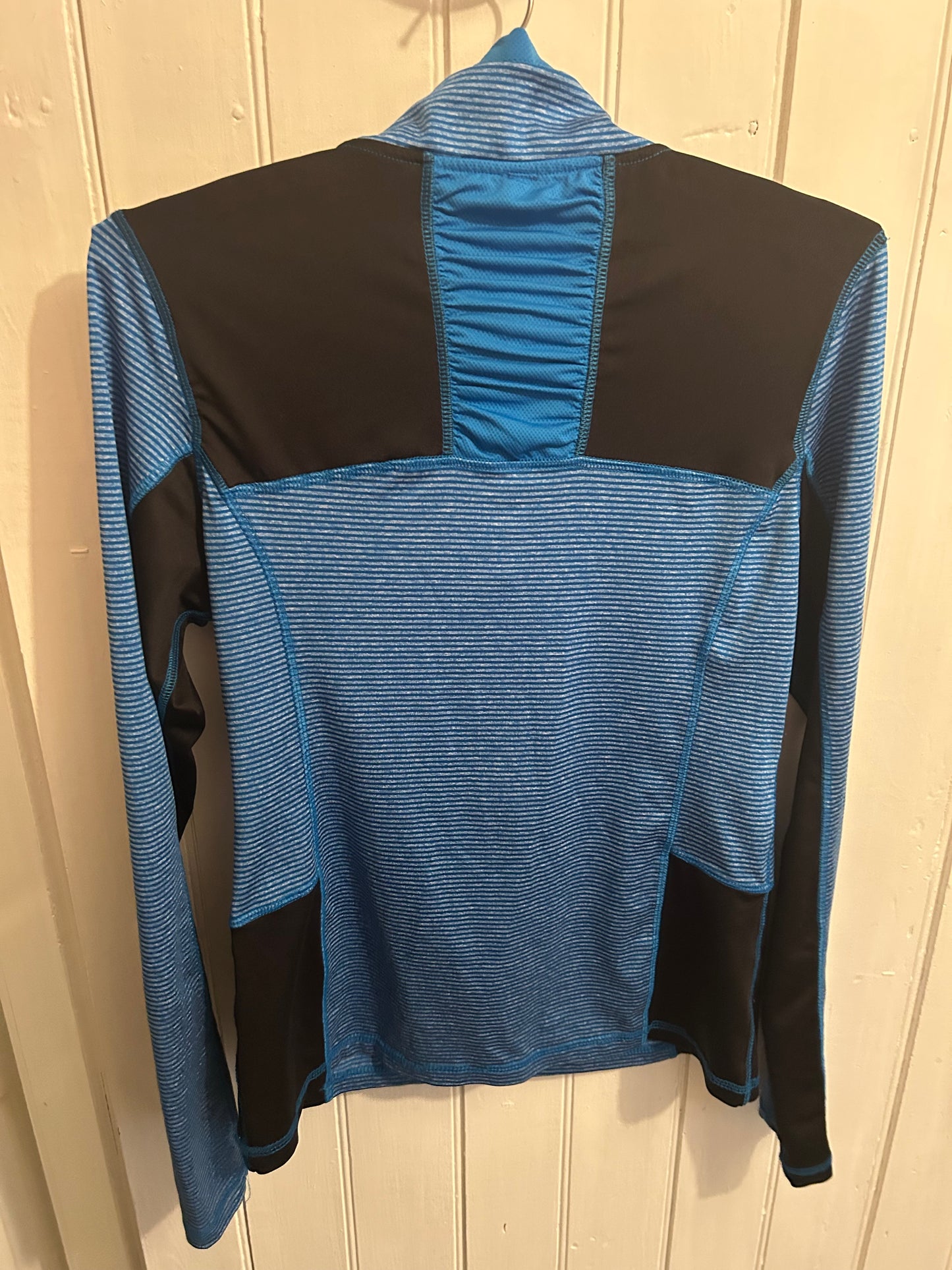 RBX small blue striped athletic quarter zip sweater