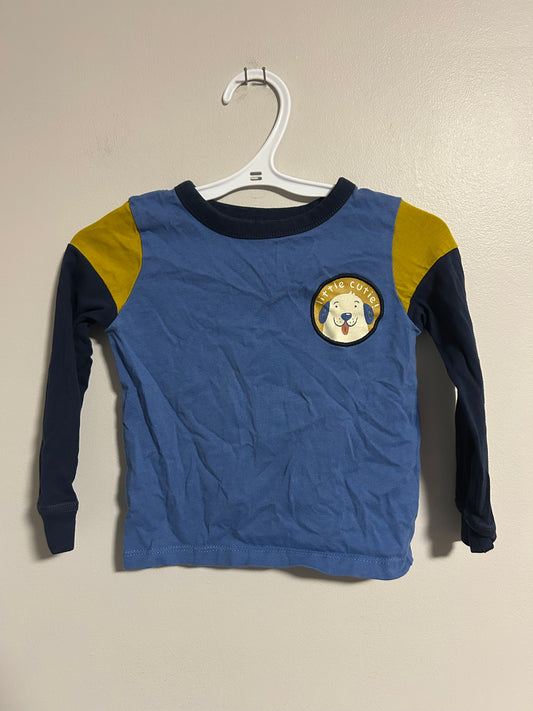 Joe fresh 18/24m blue dog shirt