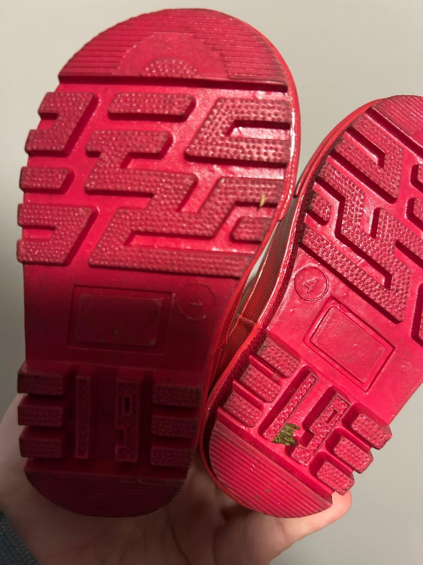 Joe fresh infant 4 pink floral rubber boots