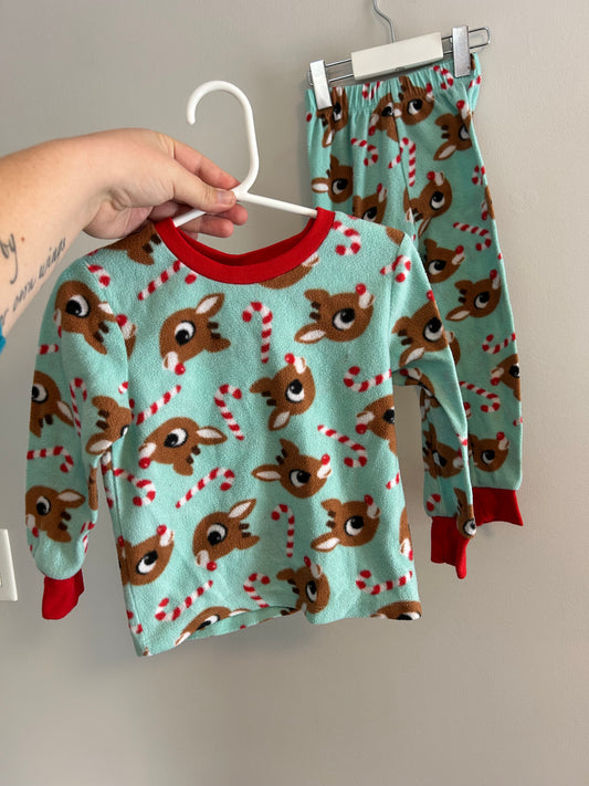 Rudolph 3t fleece 2pc set