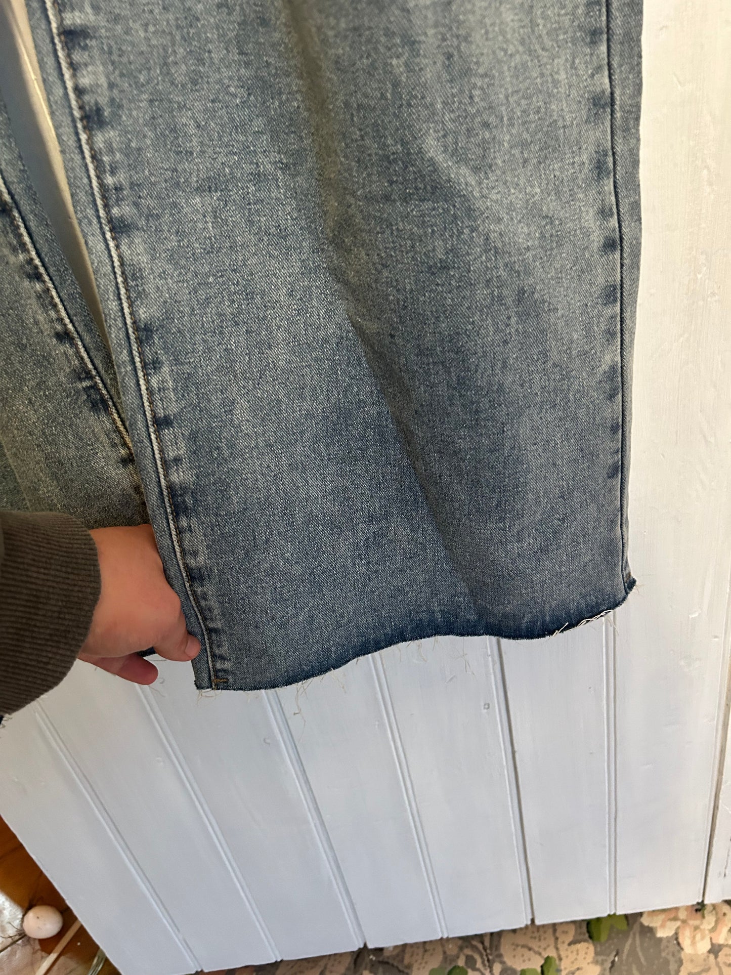 NEW cider xl light wash distressed baggy jeans