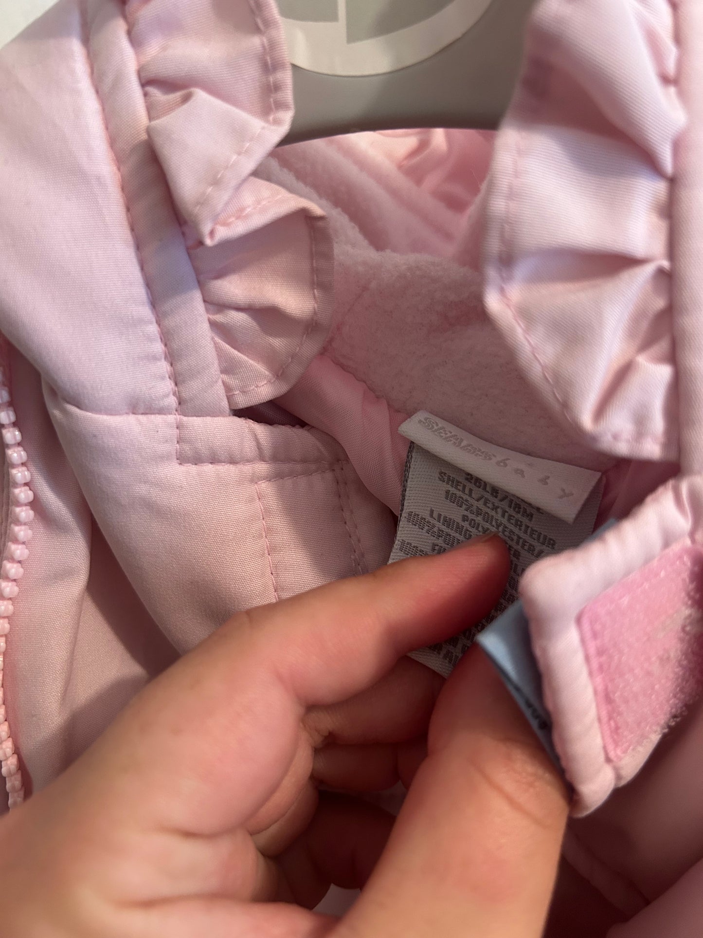 Vintage sears 18m pink floral snowsuit