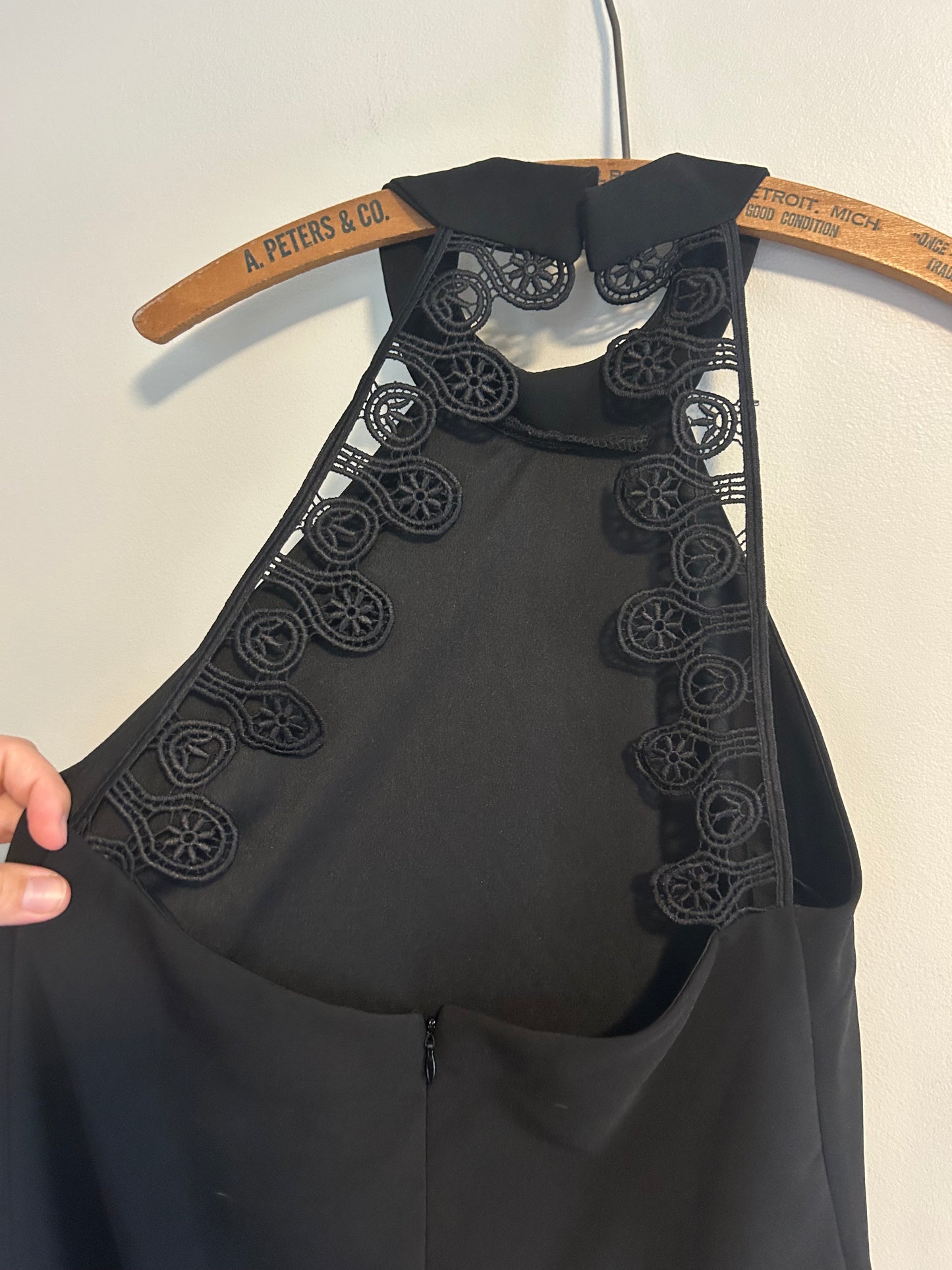 Lulus small black high neck mini dress