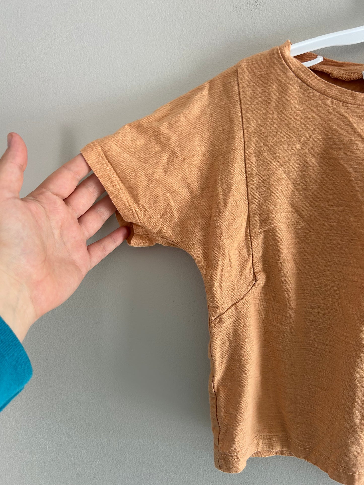 Zara 3/4t orange tshirt