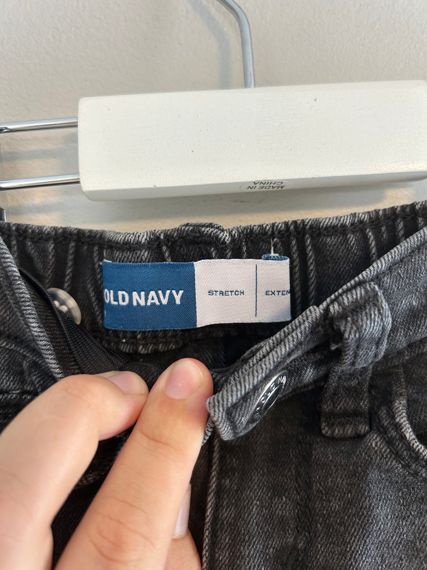 Old navy 18/24m black denim shorts