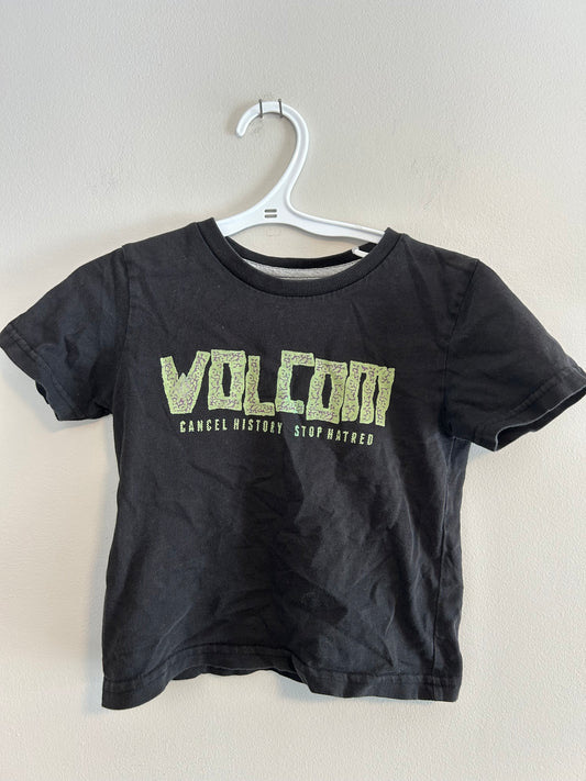 Volcom 2t grey & green graphic T-shirt