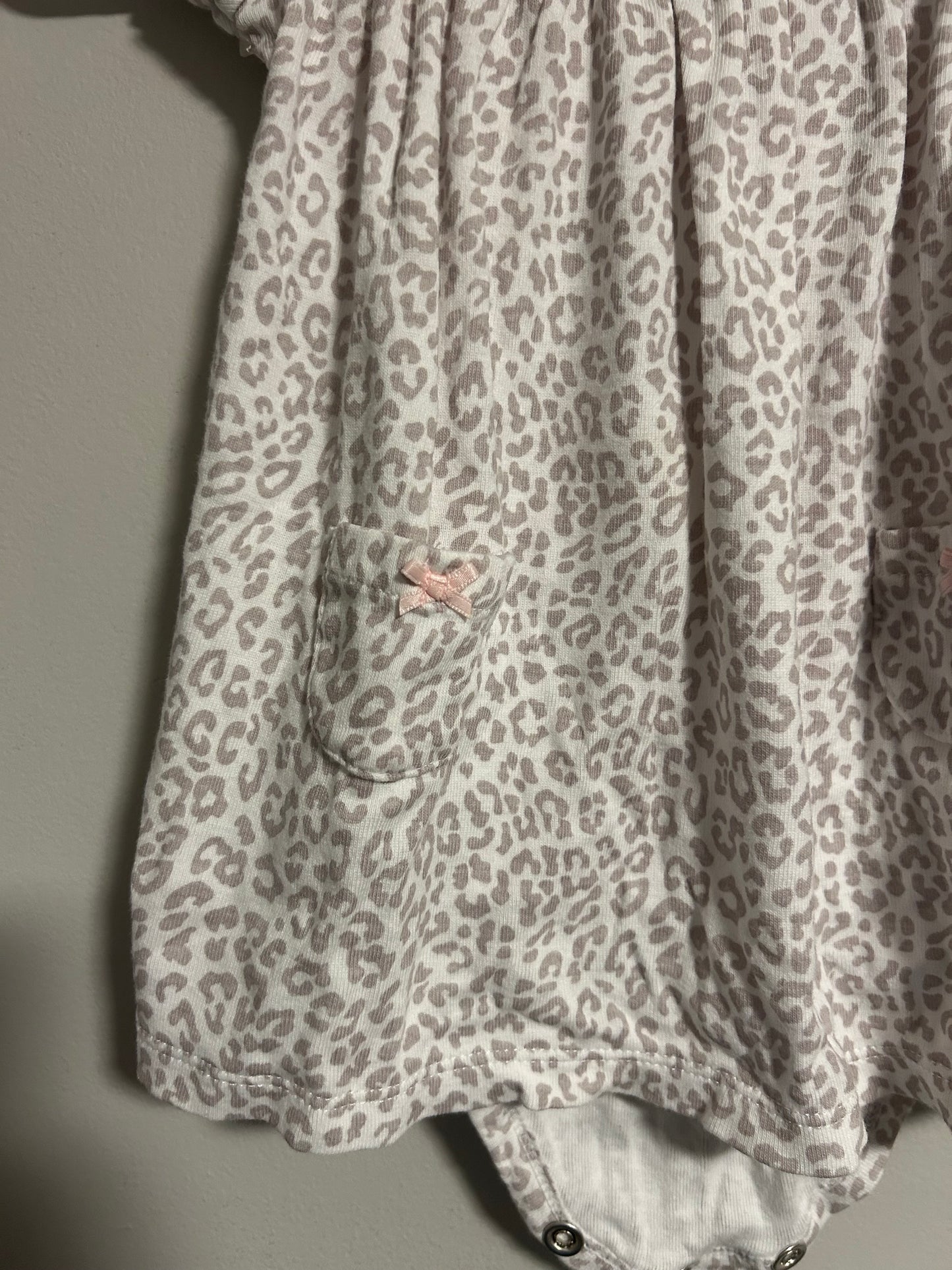 Carters 6m cheetah onesie dress