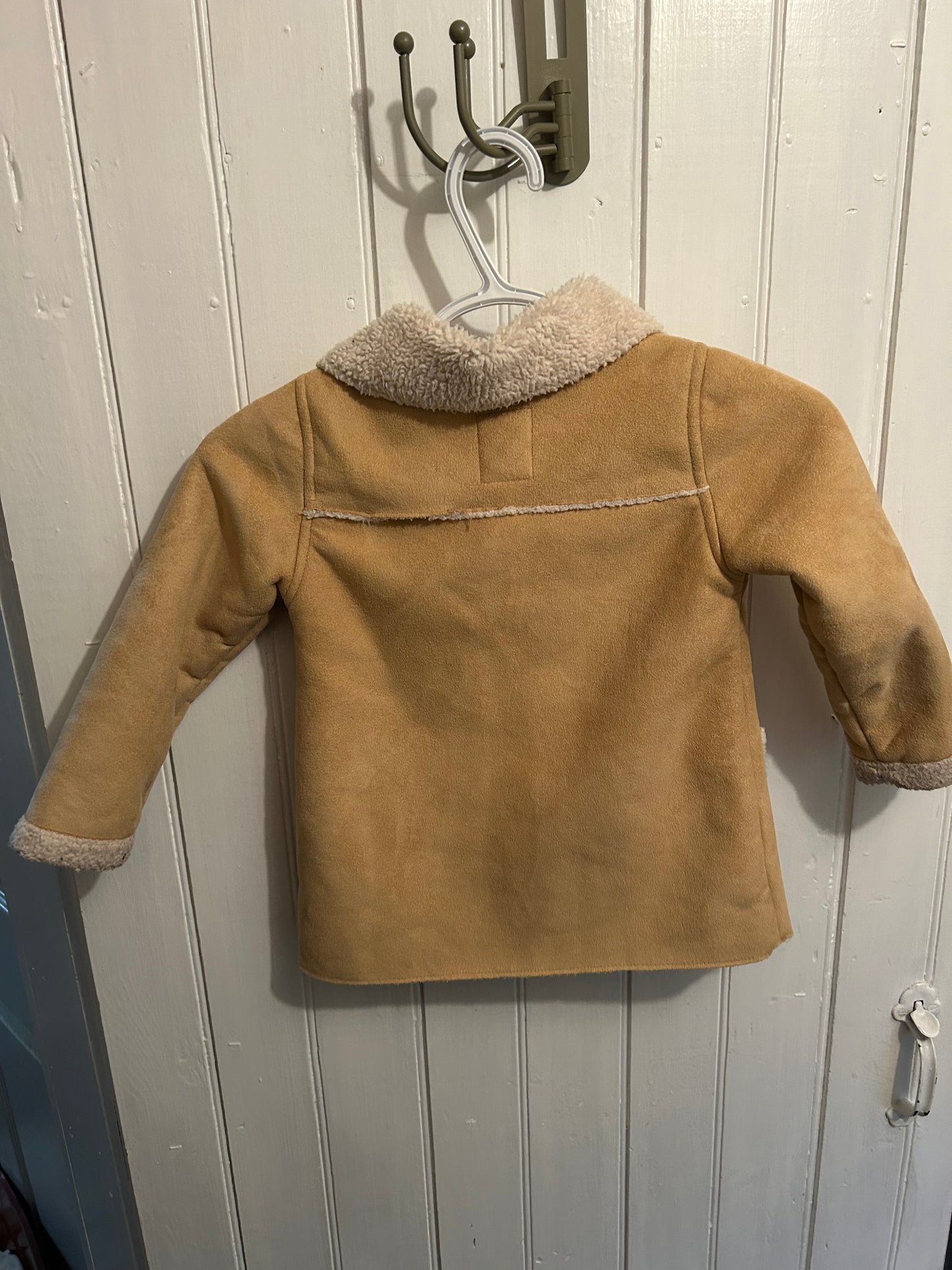Old navy 5t tan suede Sherpa jacket