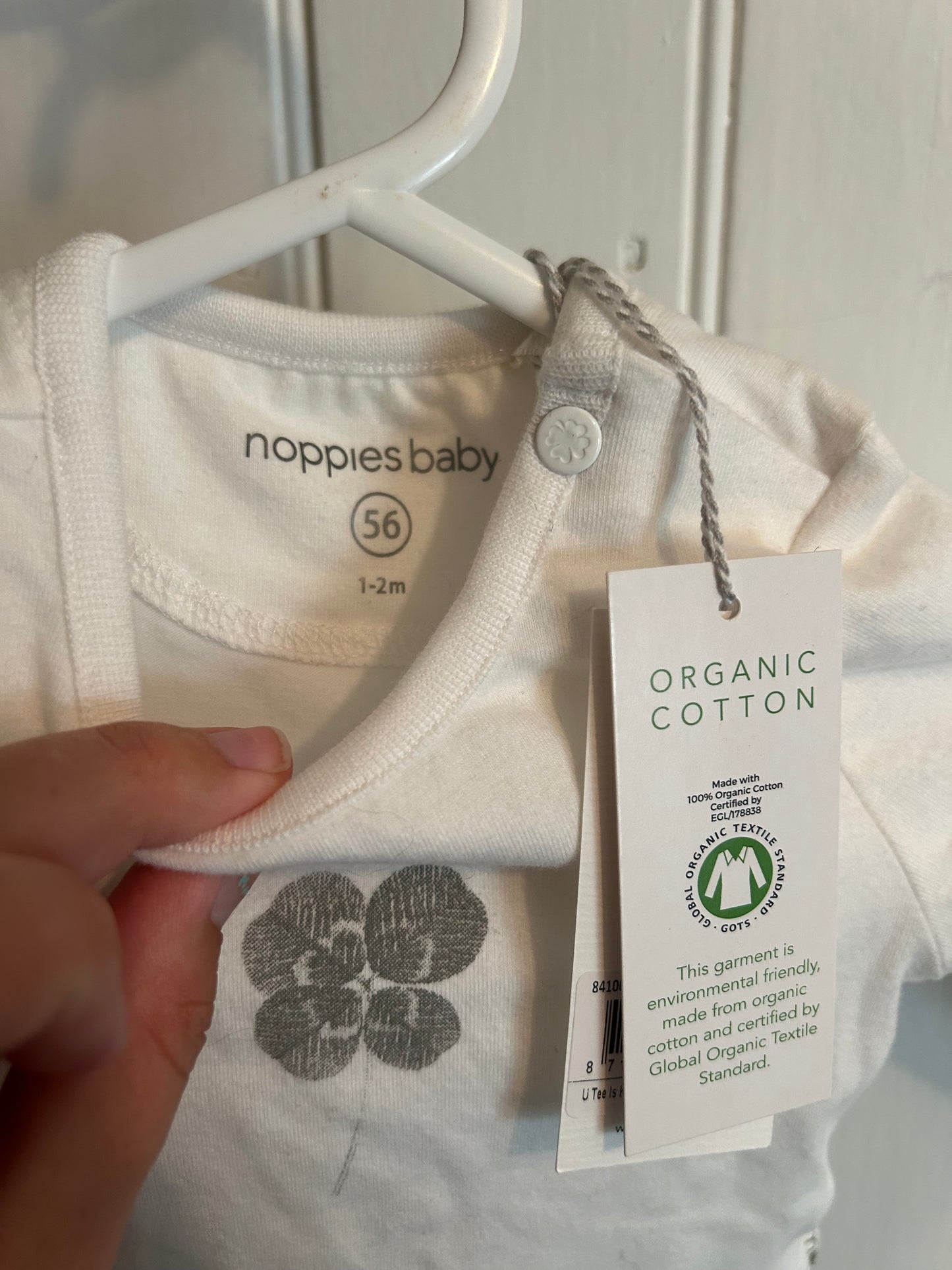 NEW Noppies 1/2m white flower long sleeve top