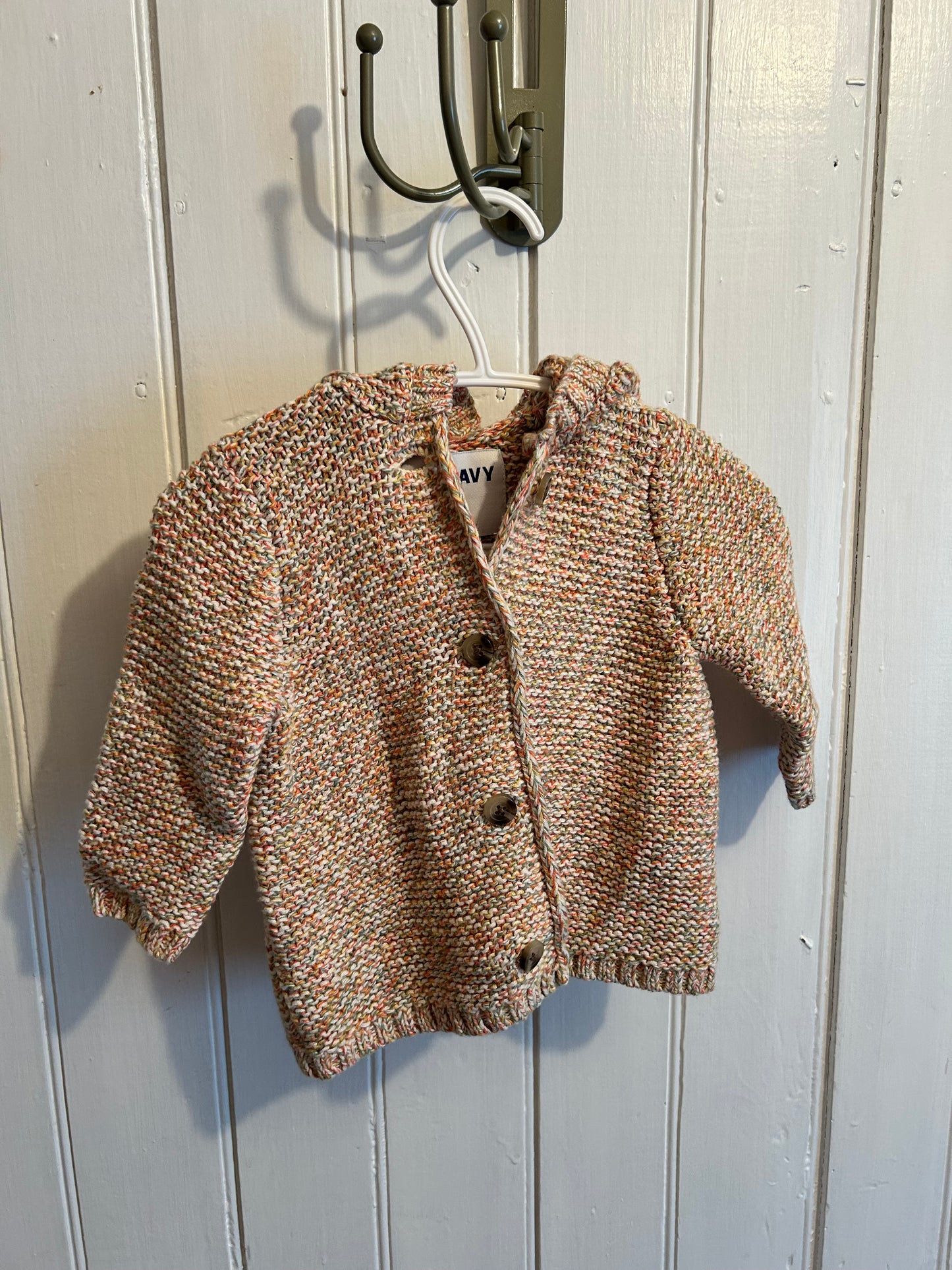 Old navy 3/6m pastel knit cardigan