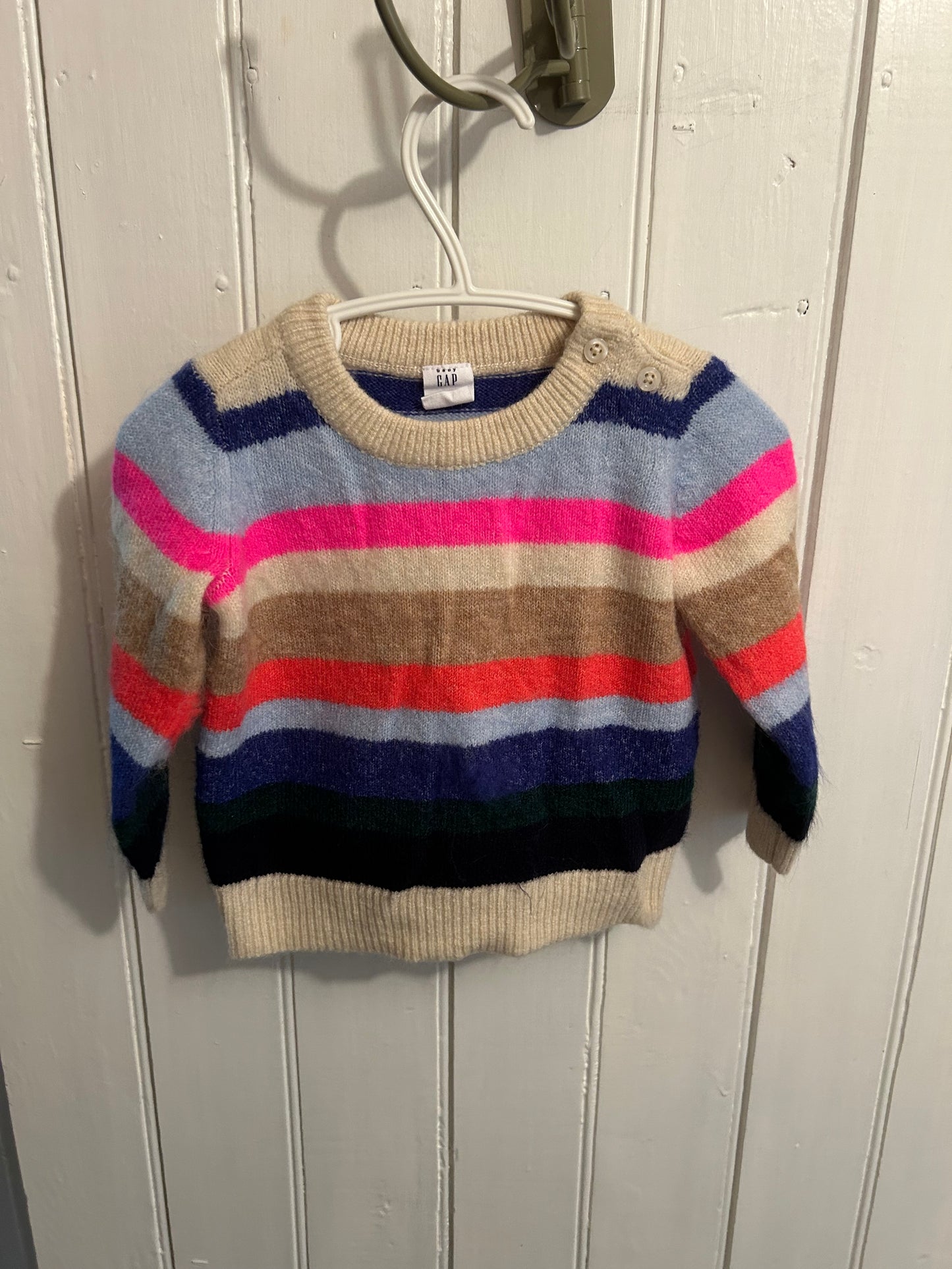 Gap 6/12m striped knit sweater