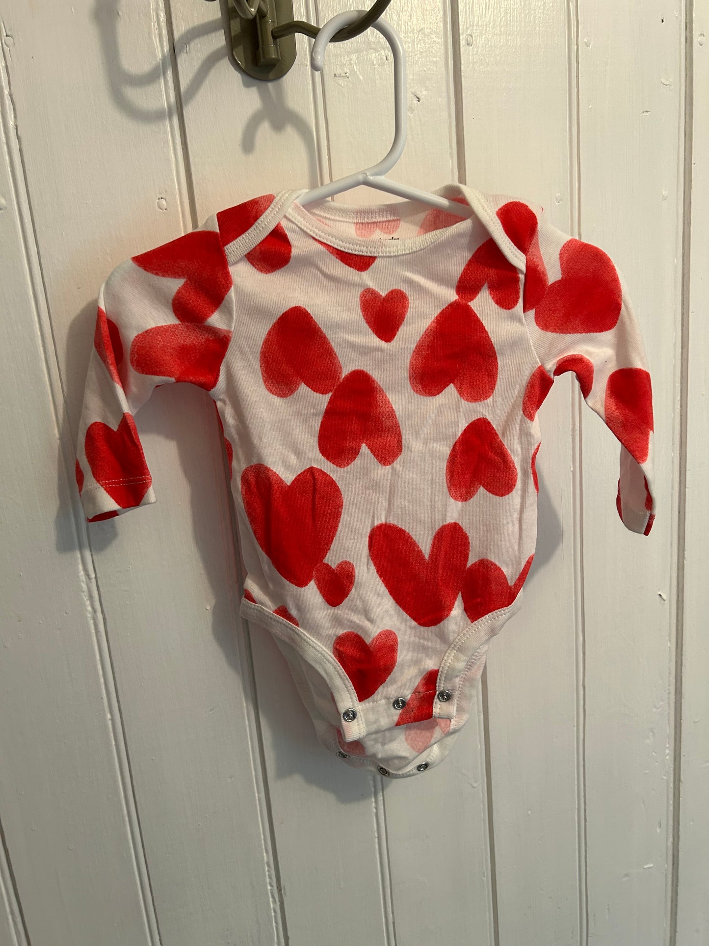Carters 3m red heart onesie